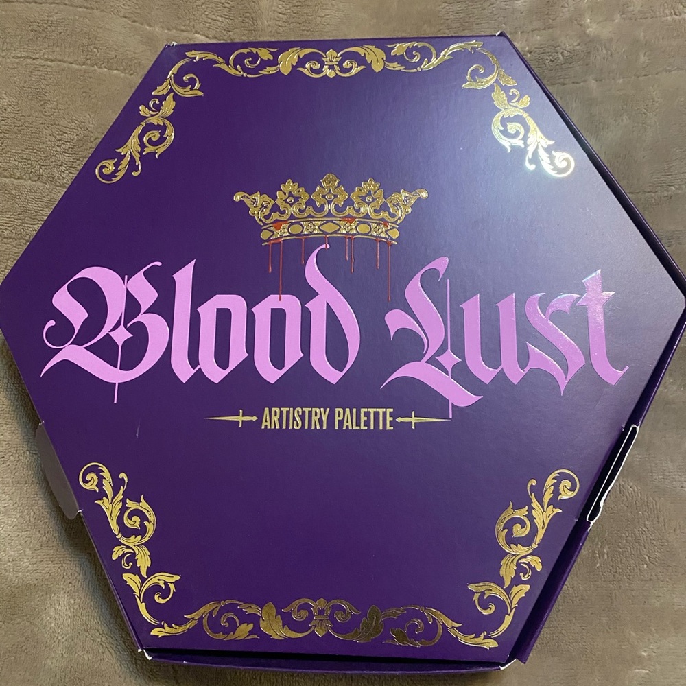 NWT Jeffrey  Star Blood Lust Eyeshadow Palette - Purple and Gold